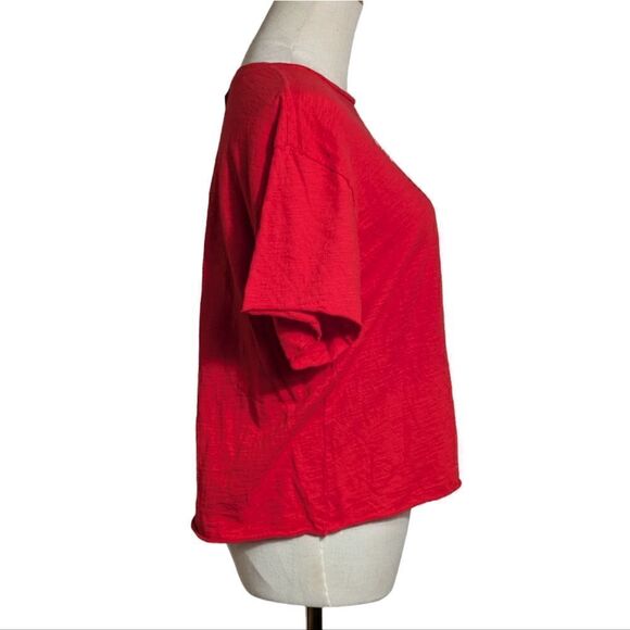 Retro Brand Rutgers Red Cropped Top NWT - Picture 3 of 6